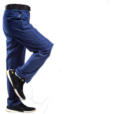 Men's Work Denim Work Clothes Pants Loose And Thick, Wear-resistant And Dirt-resistant