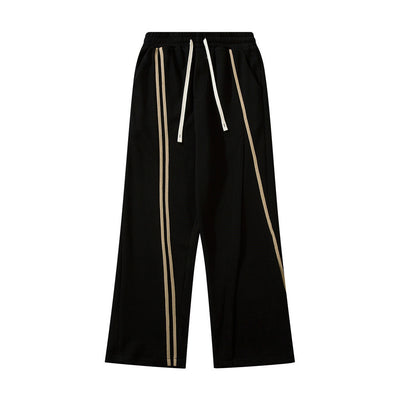 High Street Webbing Line Casual Trousers