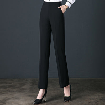 High Waist Slimming Casual Trousers Go To Work Formal Wear