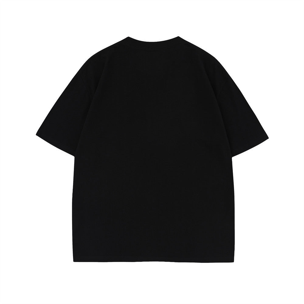 Street Fashion Ins Round Neck Half Sleeve Top