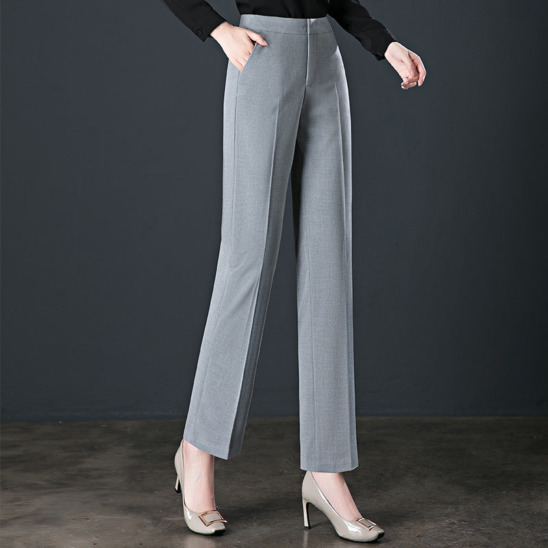 High Waist Slimming Casual Trousers Go To Work Formal Wear