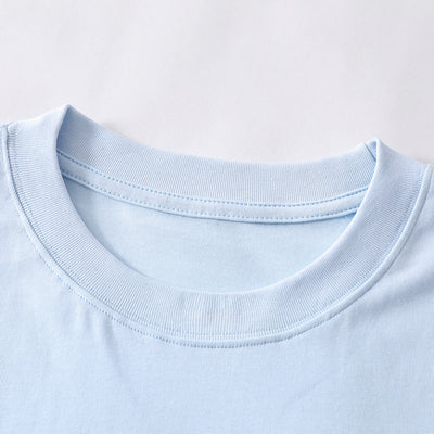 Street Fashion Ins Round Neck Half Sleeve Top