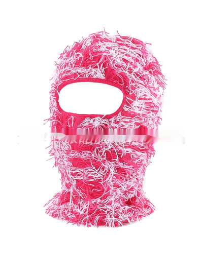 Colorful High Street Hip Hop Street Personality Knit Hat Unisex Warm Mask Hat