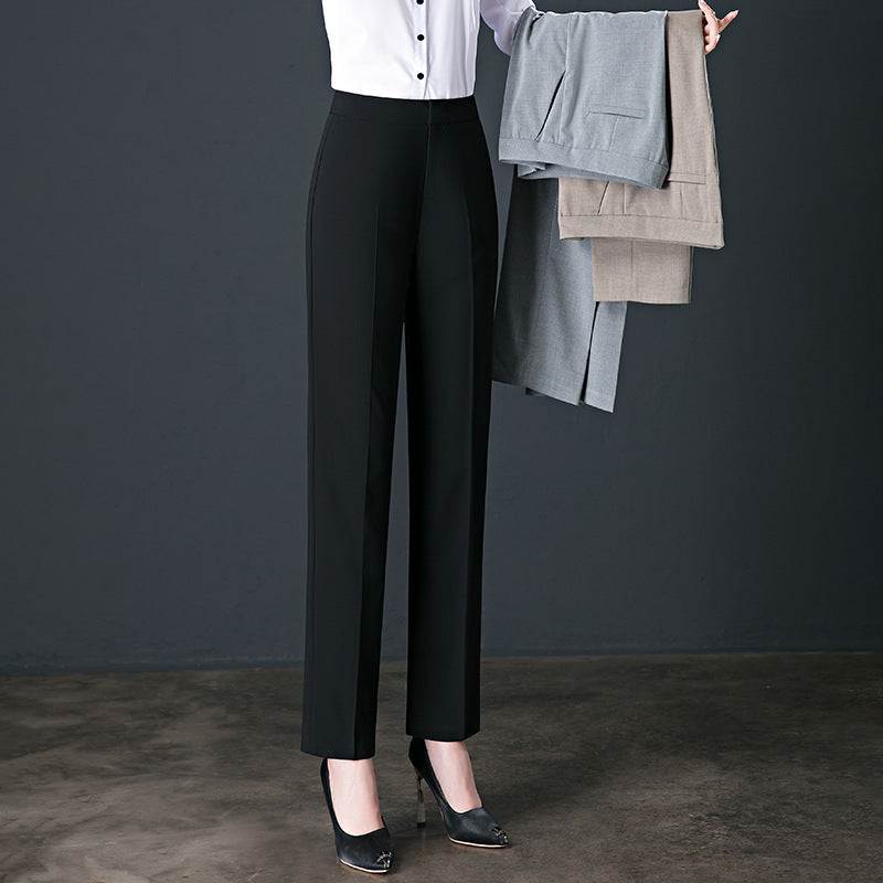 High Waist Slimming Casual Trousers Go To Work Formal Wear