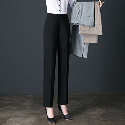 High Waist Slimming Casual Trousers Go To Work Formal Wear