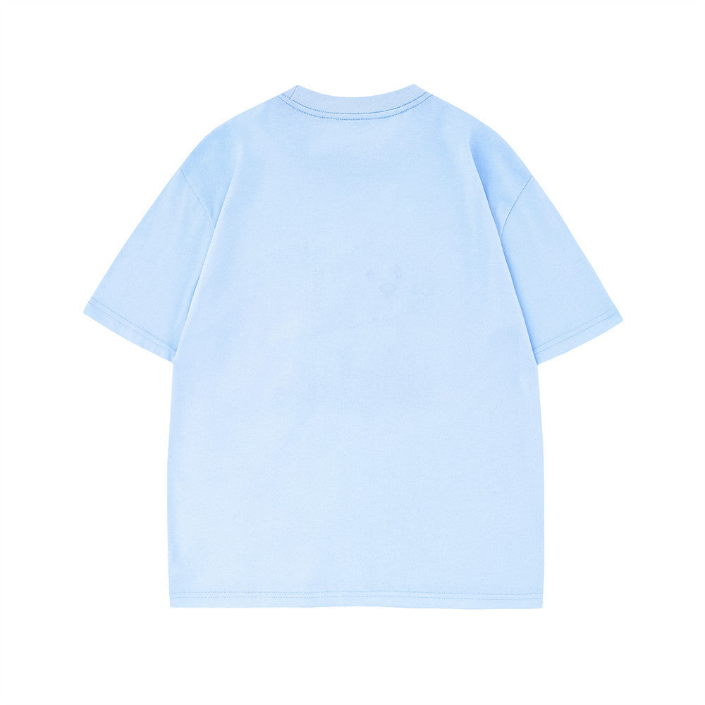 Street Fashion Ins Round Neck Half Sleeve Top