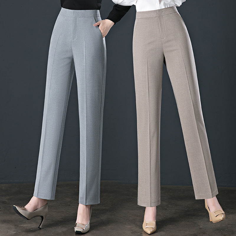 High Waist Slimming Casual Trousers Go To Work Formal Wear