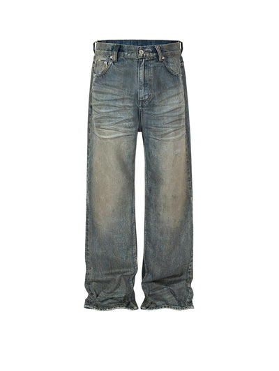 Men's Washed Fashion High Street Jeans