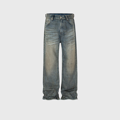 Men's Washed Fashion High Street Jeans