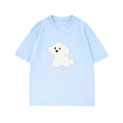 Street Fashion Ins Round Neck Half Sleeve Top