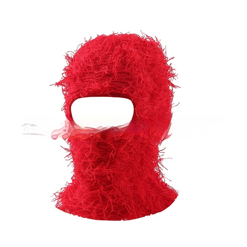 Colorful High Street Hip Hop Street Personality Knit Hat Unisex Warm Mask Hat