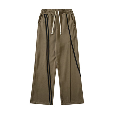 High Street Webbing Line Casual Trousers