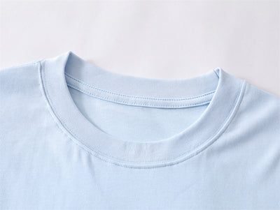 Street Fashion Ins Round Neck Half Sleeve Top